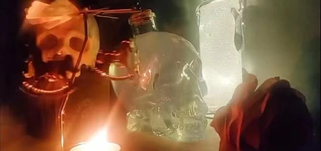 skull bottle