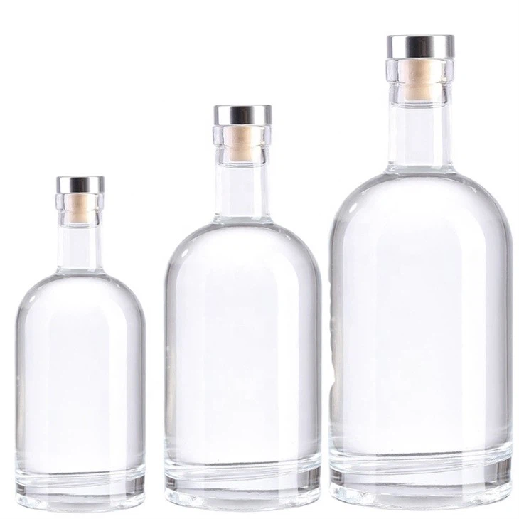Crystal White Vodka Glass Bottles