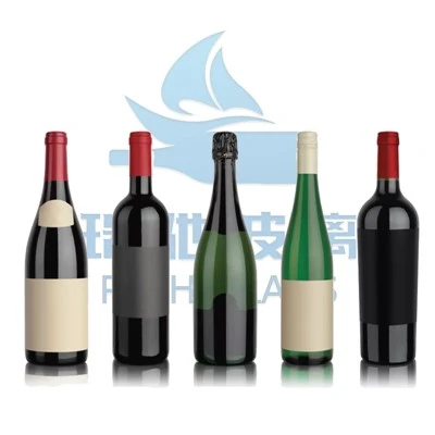Bottiglia di vetro di vino