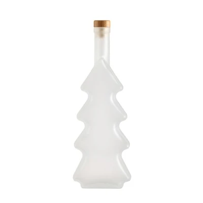 Bottiglia glassata dell'albero di Natale